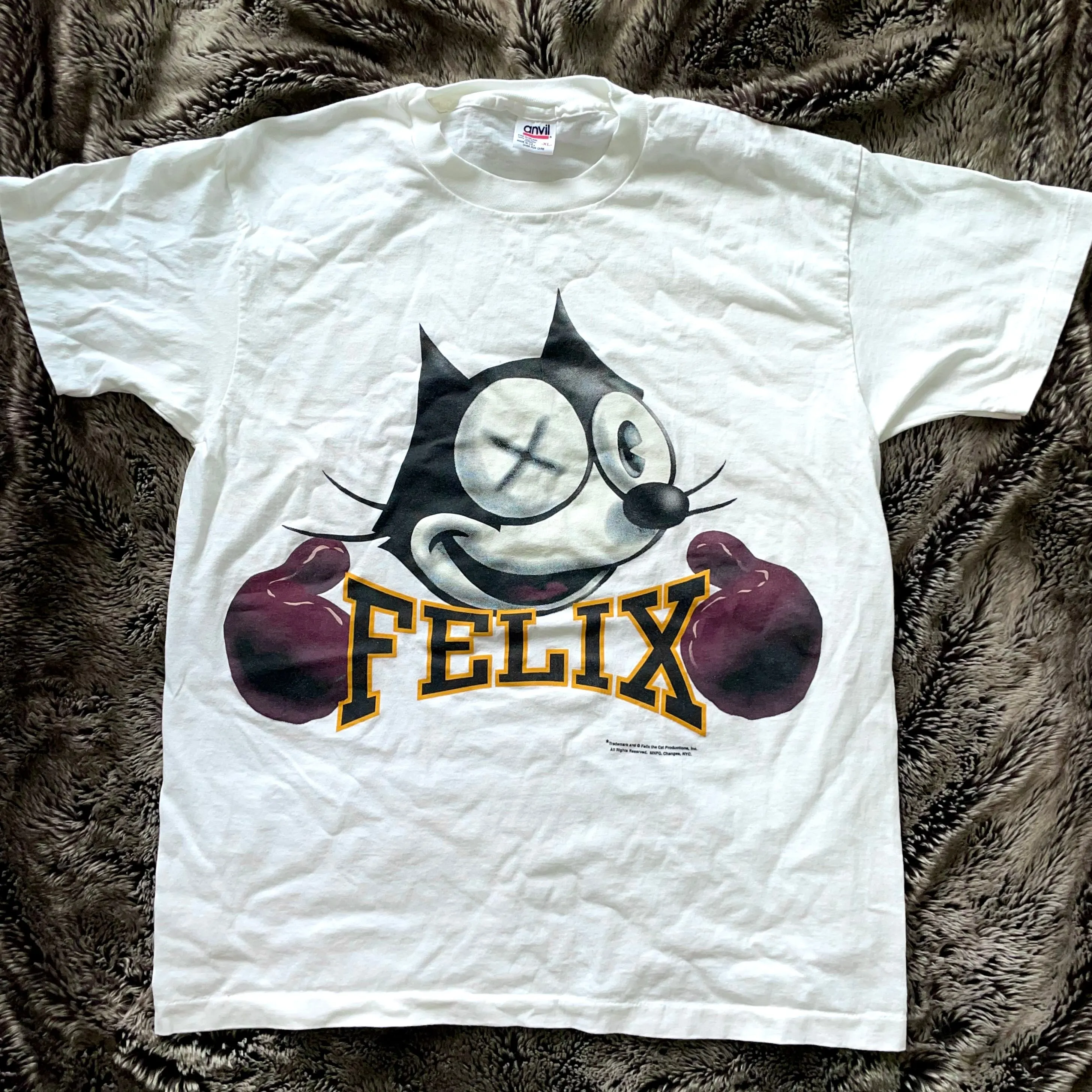 1990s Vintage Felix the Cat Knockout Tee