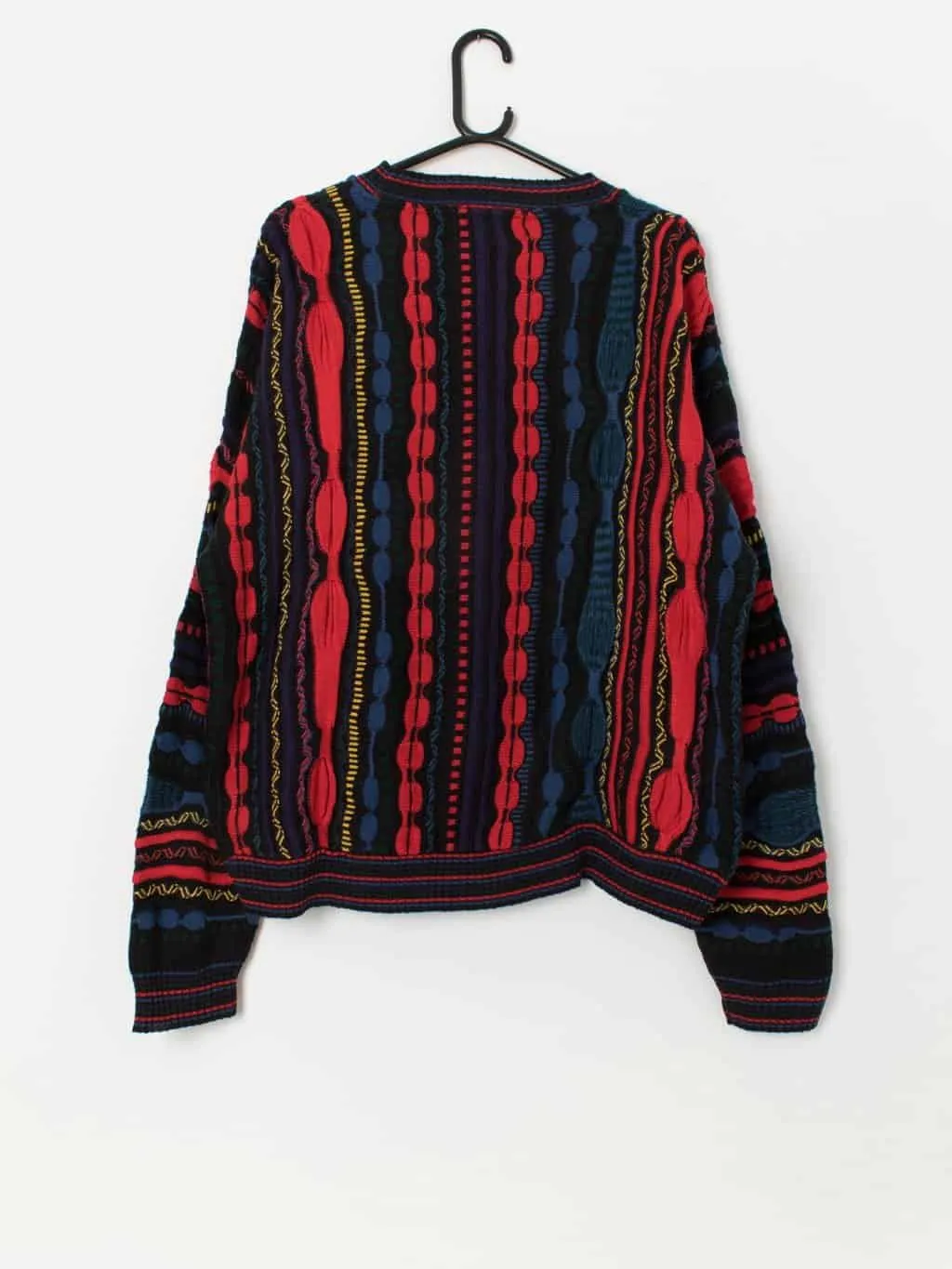 1990s vintage Protege Coogi style cotton jumper, made in USA – Large