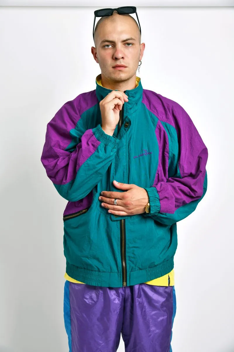 1990s vintage windbreaker green