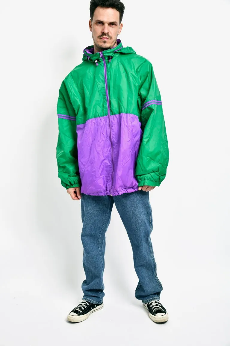 1990s vintage windbreaker jacket