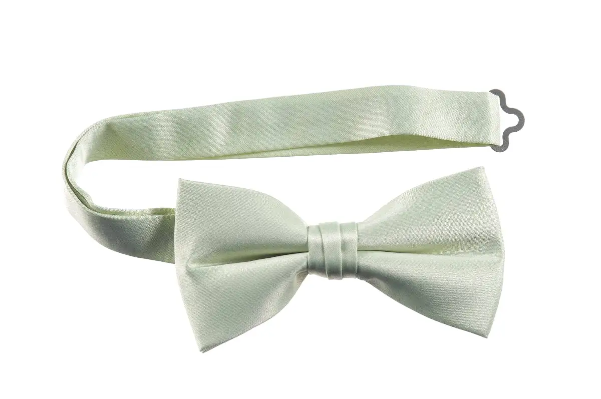 Adjustable Pre-Tied Bow Tie in Deluxe Polyester Satin | Men's & Boy's Sizes