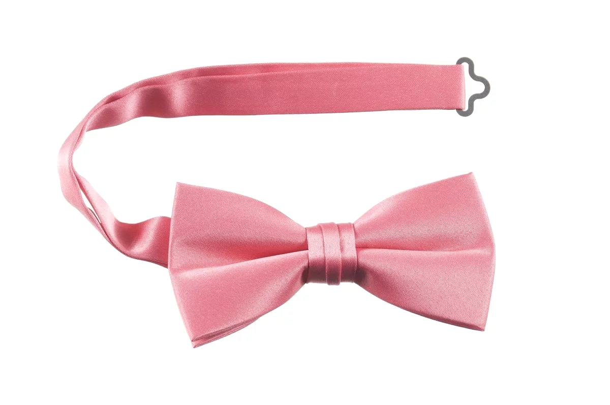 Adjustable Pre-Tied Bow Tie in Deluxe Polyester Satin | Men's & Boy's Sizes