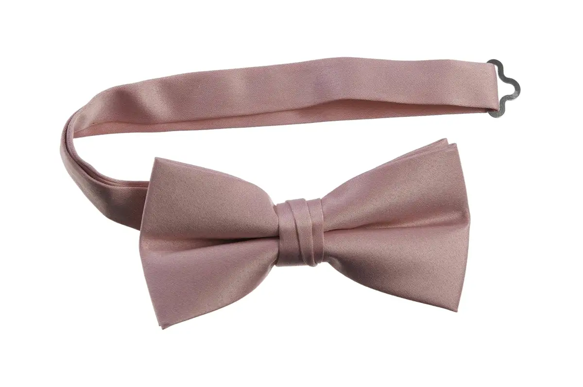 Adjustable Pre-Tied Bow Tie in Deluxe Polyester Satin | Men's & Boy's Sizes