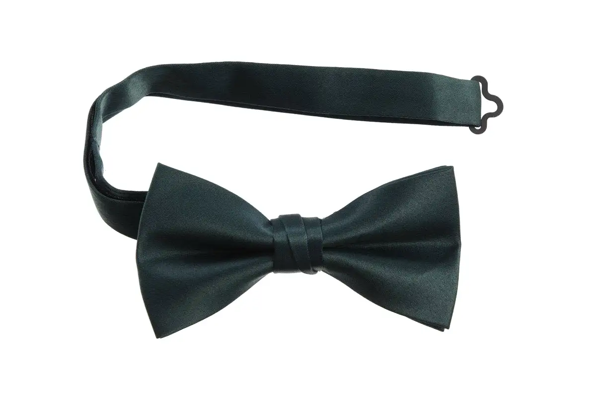 Adjustable Pre-Tied Bow Tie in Deluxe Polyester Satin | Men's & Boy's Sizes