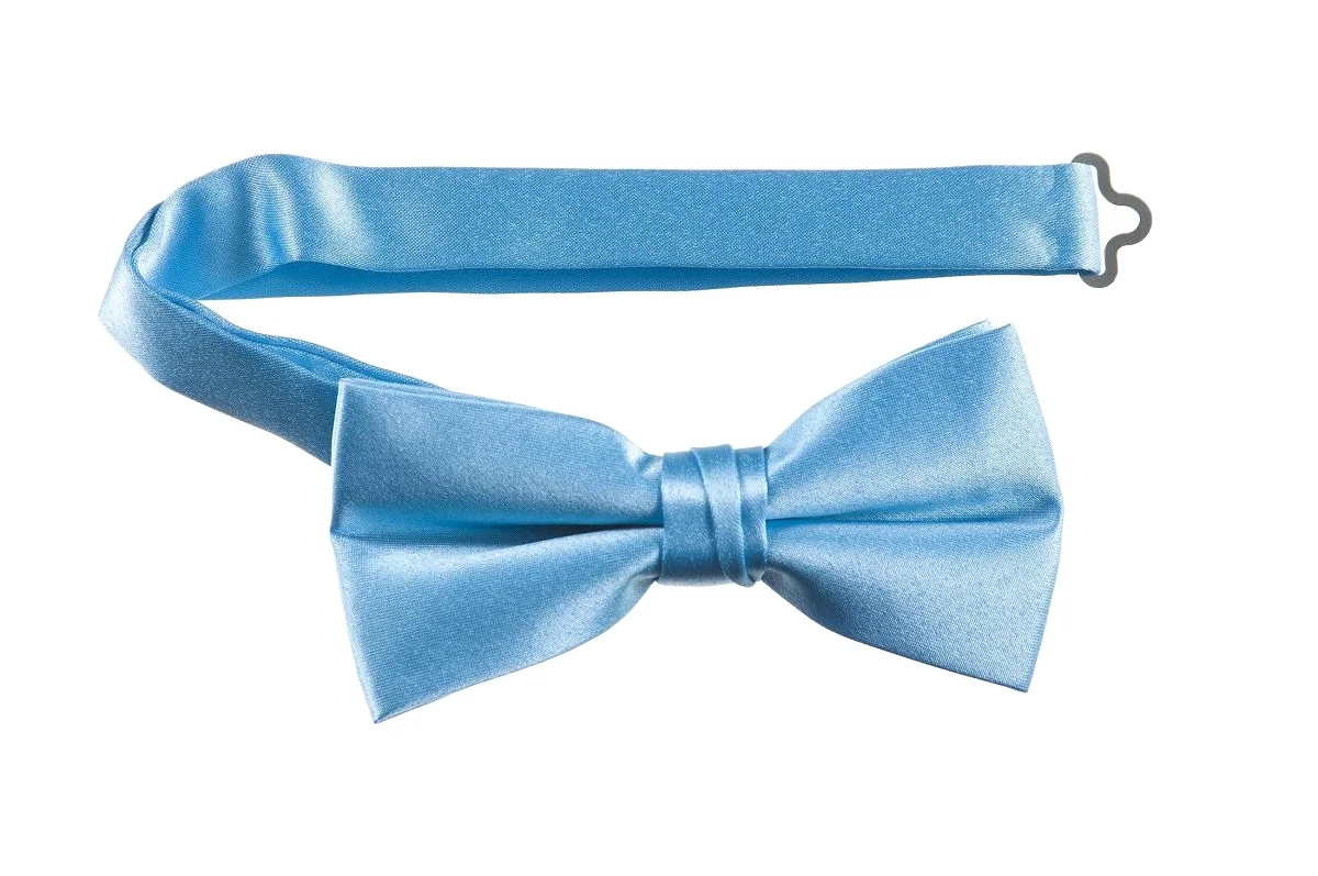 Adjustable Pre-Tied Bow Tie in Deluxe Polyester Satin | Men's & Boy's Sizes