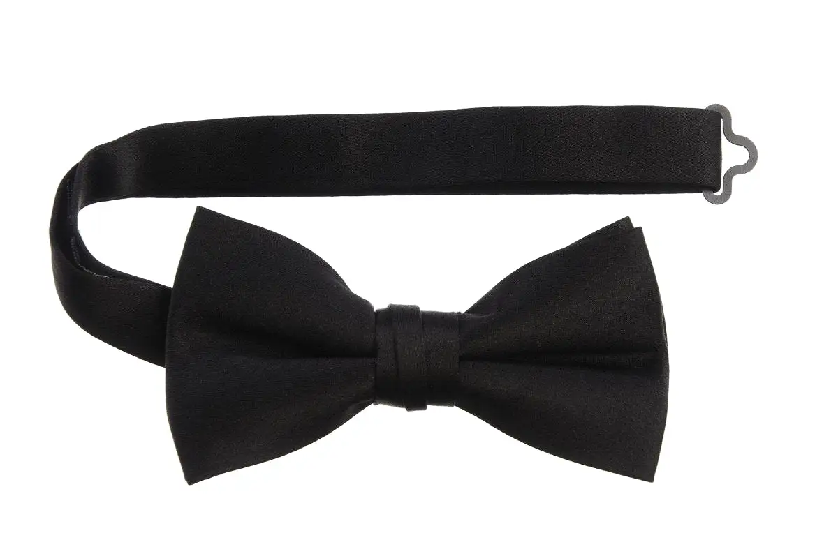 Adjustable Pre-Tied Bow Tie in Deluxe Polyester Satin | Men's & Boy's Sizes