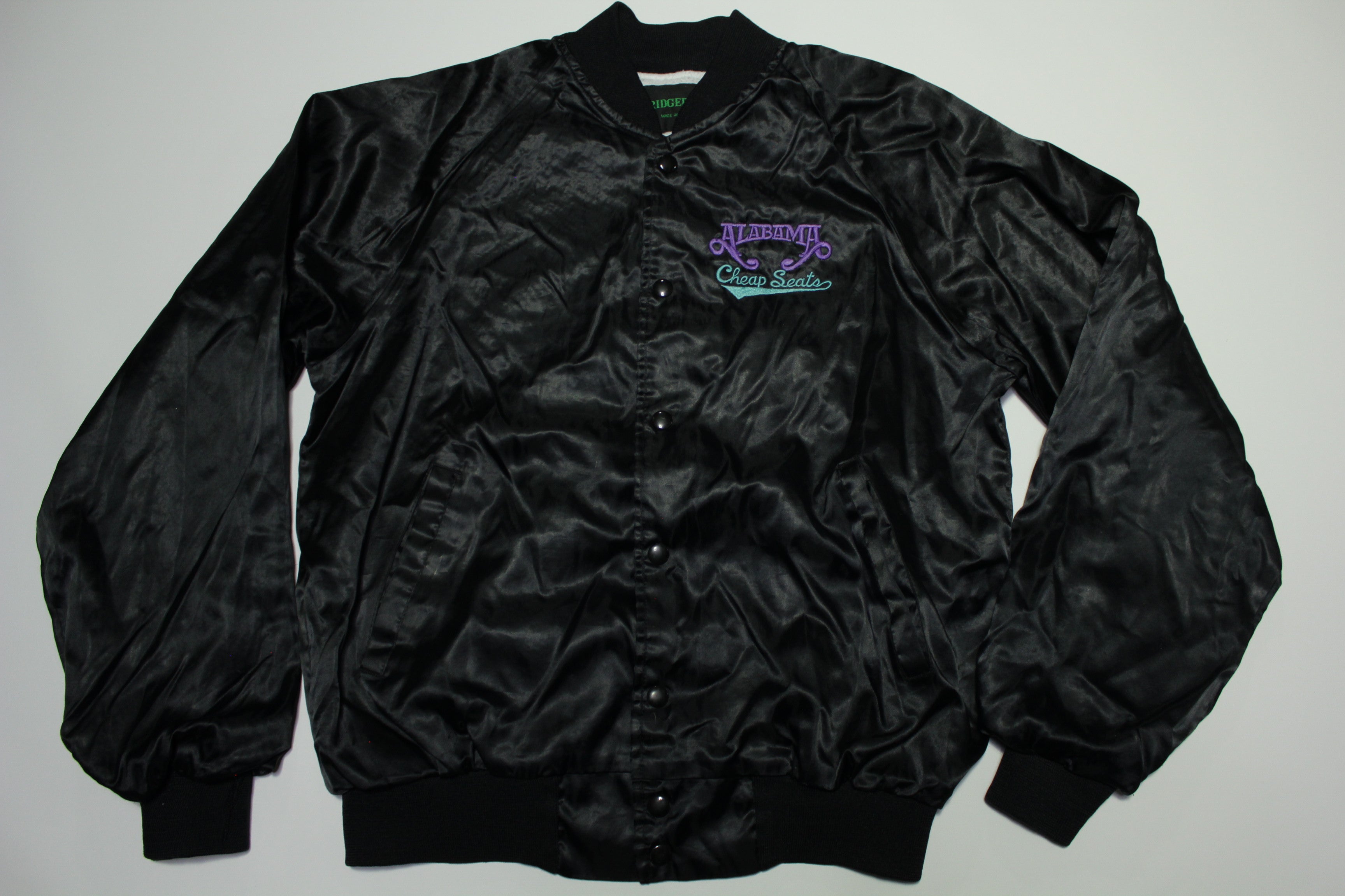 Alabama Vintage 90's Cheap Seats Embroidered Autographs 1994 Concert Tour Satin Jacket