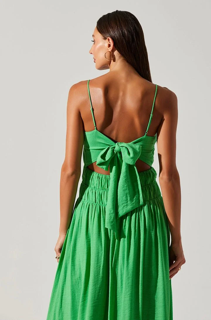 Andrina Dress in Kelly Green