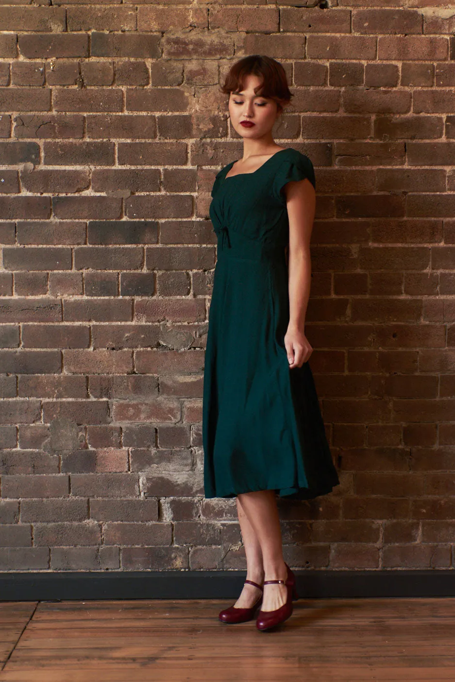 Astrid Bottle Green Dress