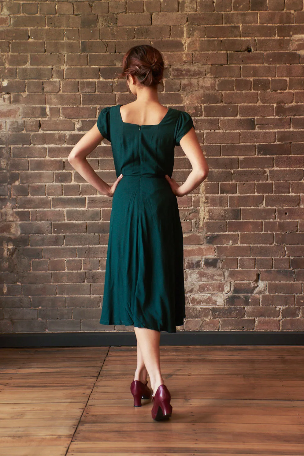 Astrid Bottle Green Dress