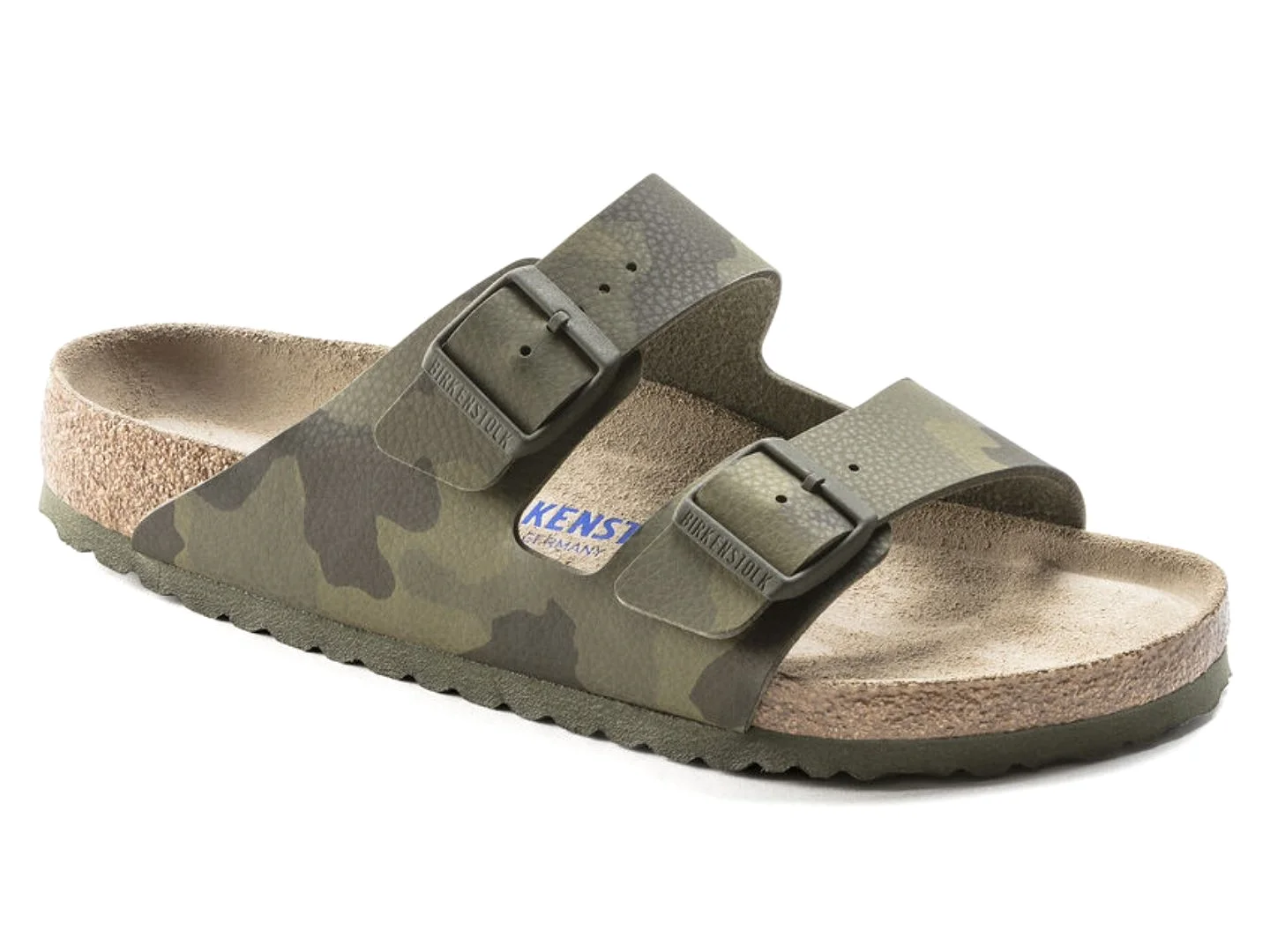 Birkenstock: Arizona SFB Desert Soil in Camo Green