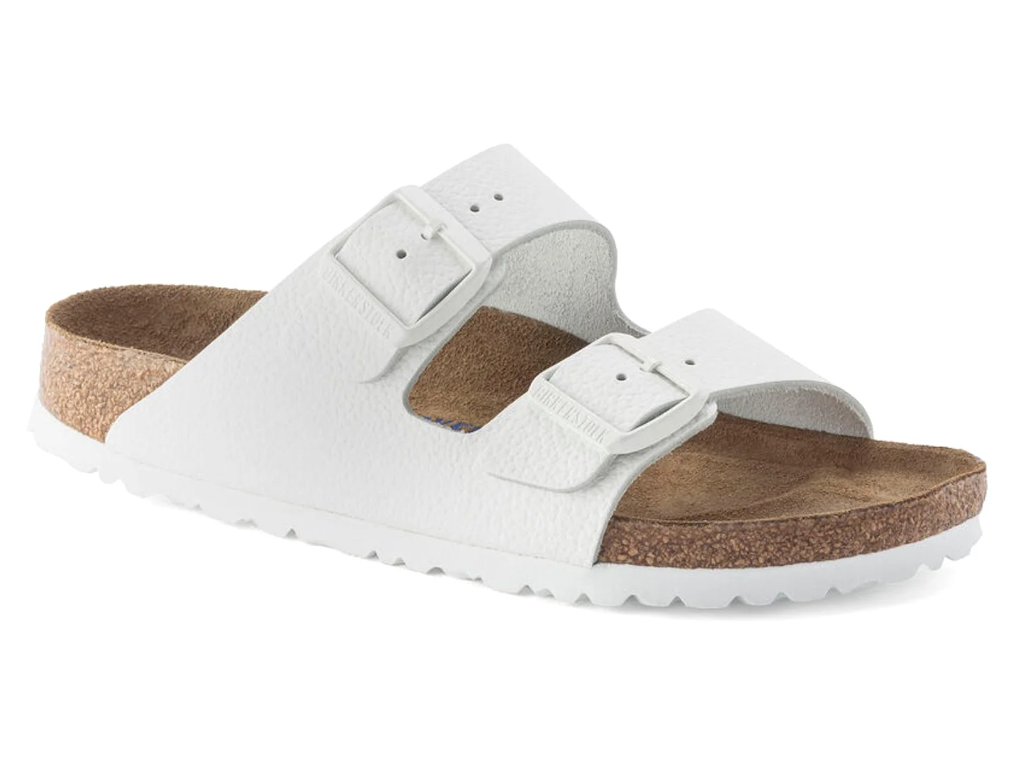 Birkenstock: Arizona SFB in White Leather