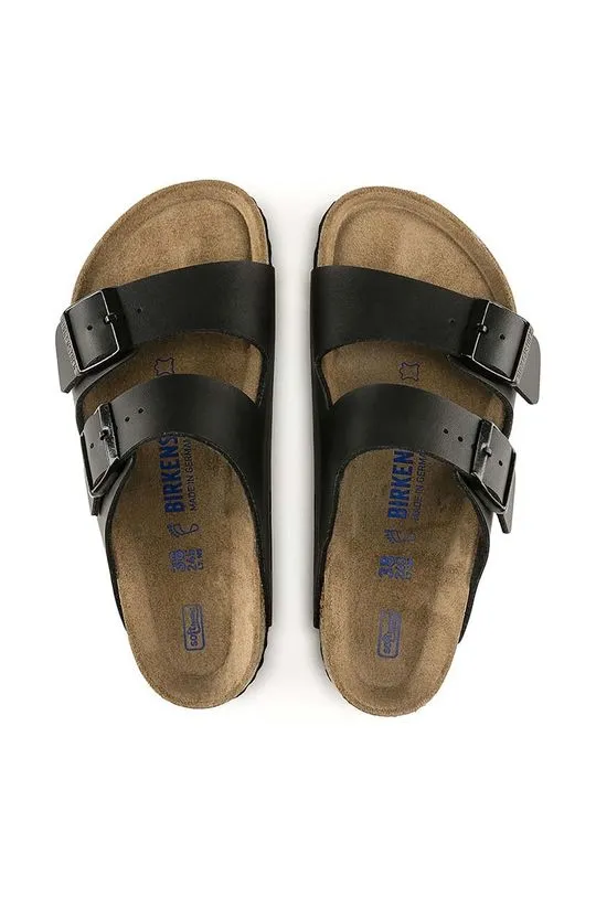 Birkenstock sliders Arizona SFB men's black color 551251