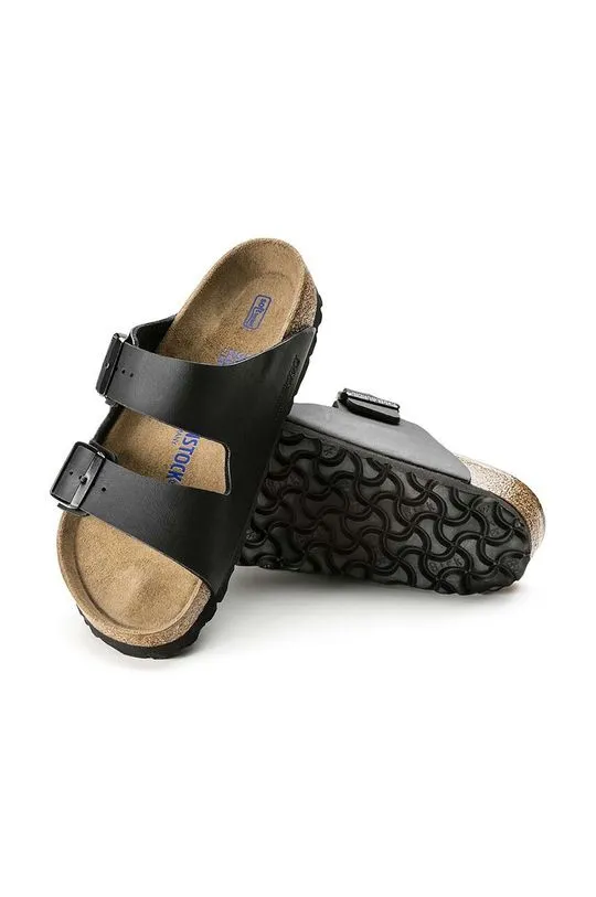 Birkenstock sliders Arizona SFB men's black color 551251