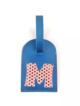 BLUE/ POLKA-DOT TRAVEL TAG