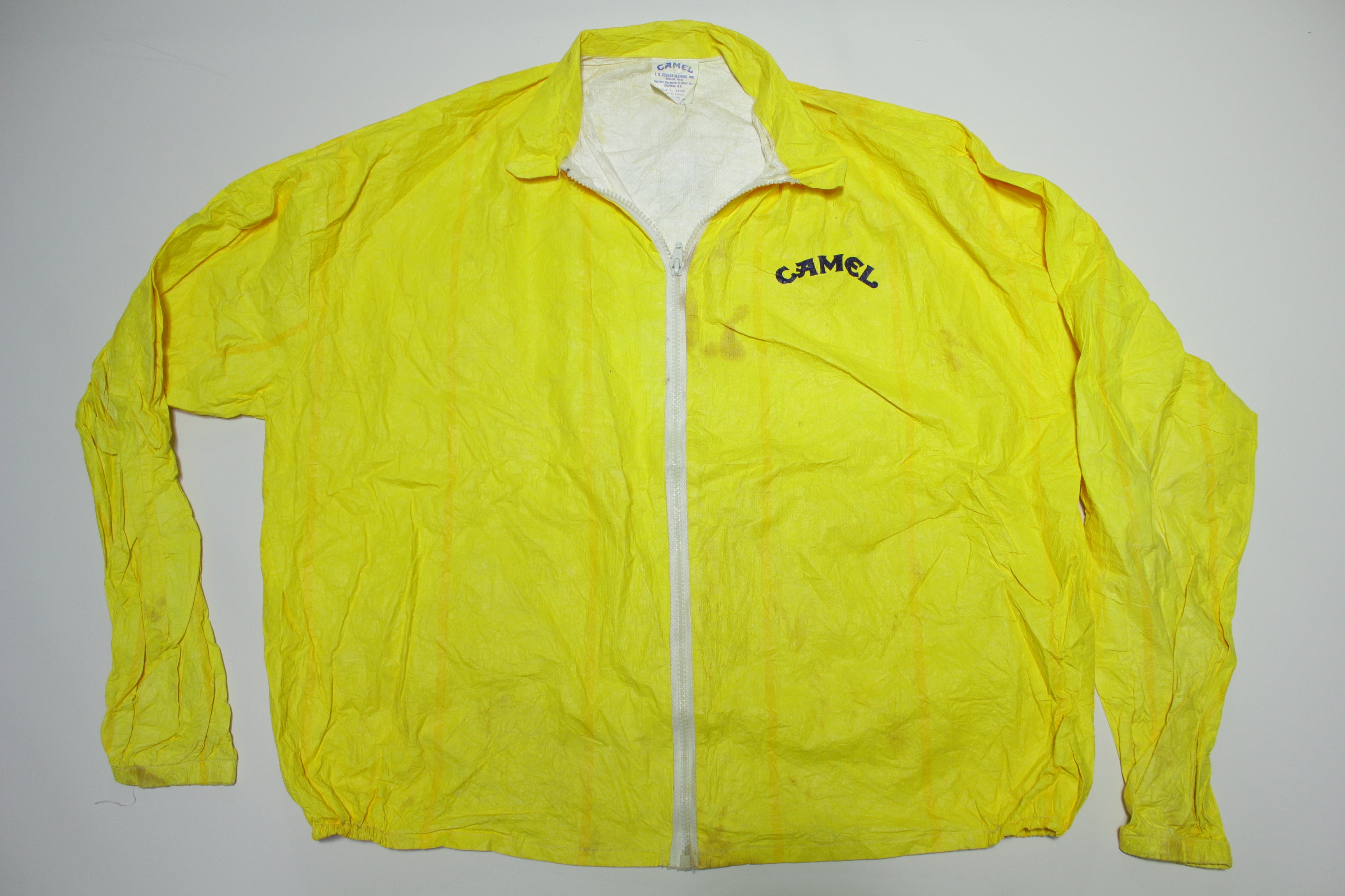 Camel Cigarettes Vintage 90's Smoking Twins Tyvek Tobacco 1992 Jacket