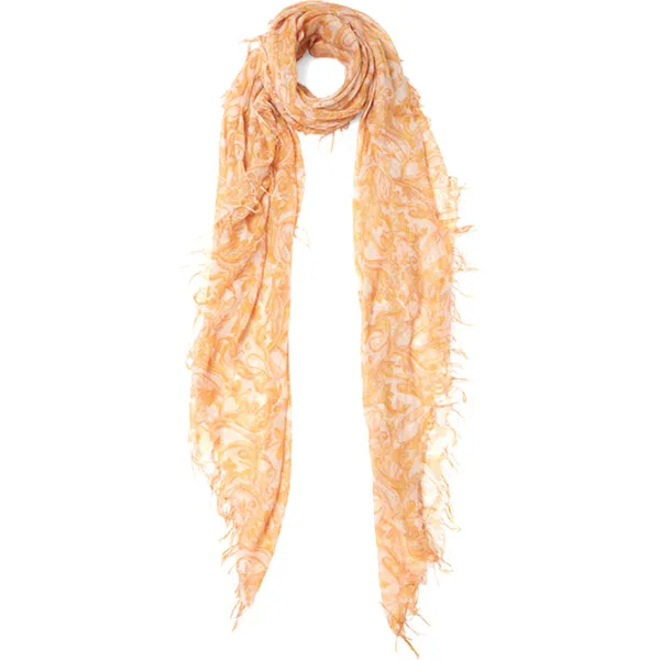 Chan Luu Marigold Free Bird Cashmere and Silk Scarf