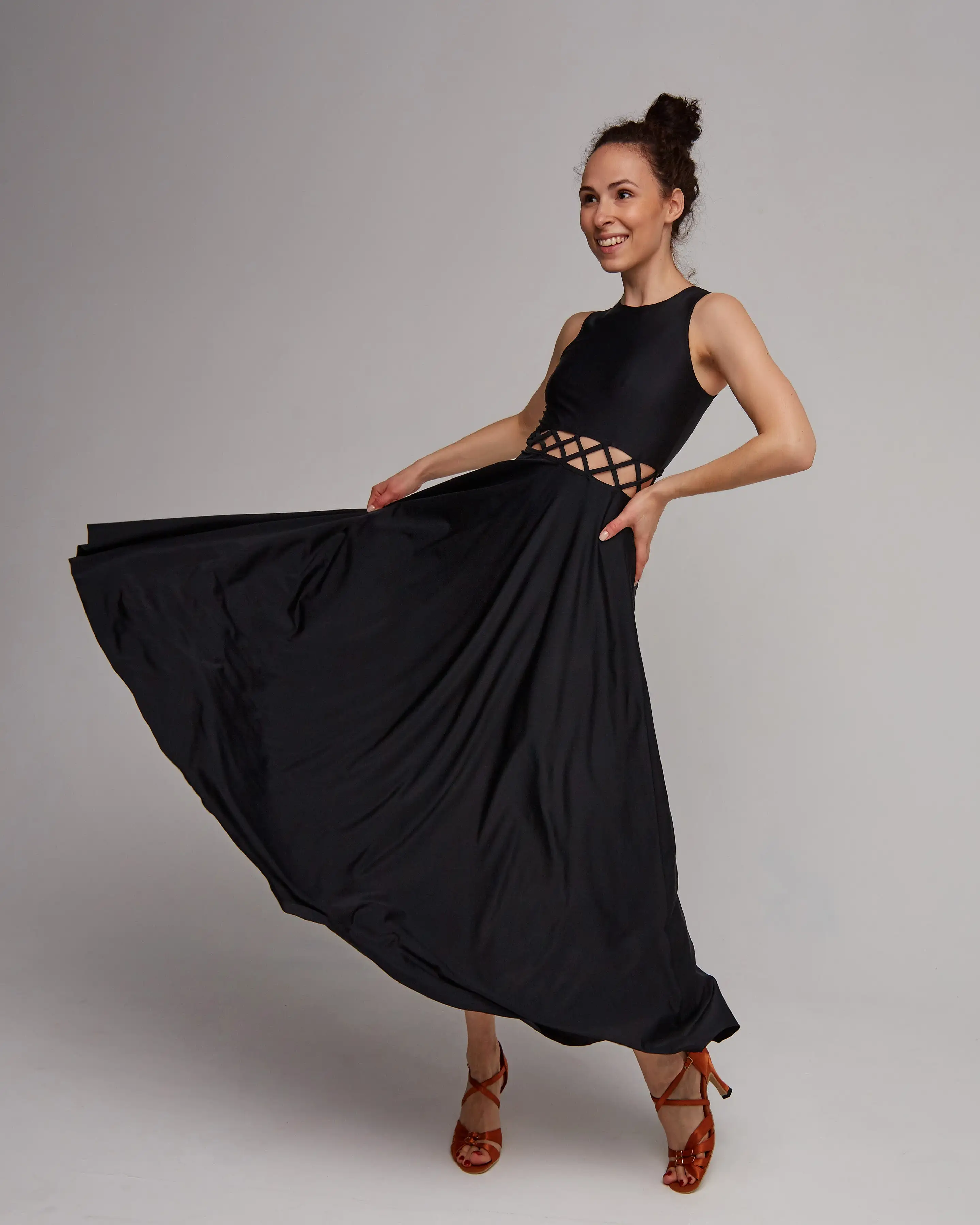 Chic Fitted Maxi Dance Dress