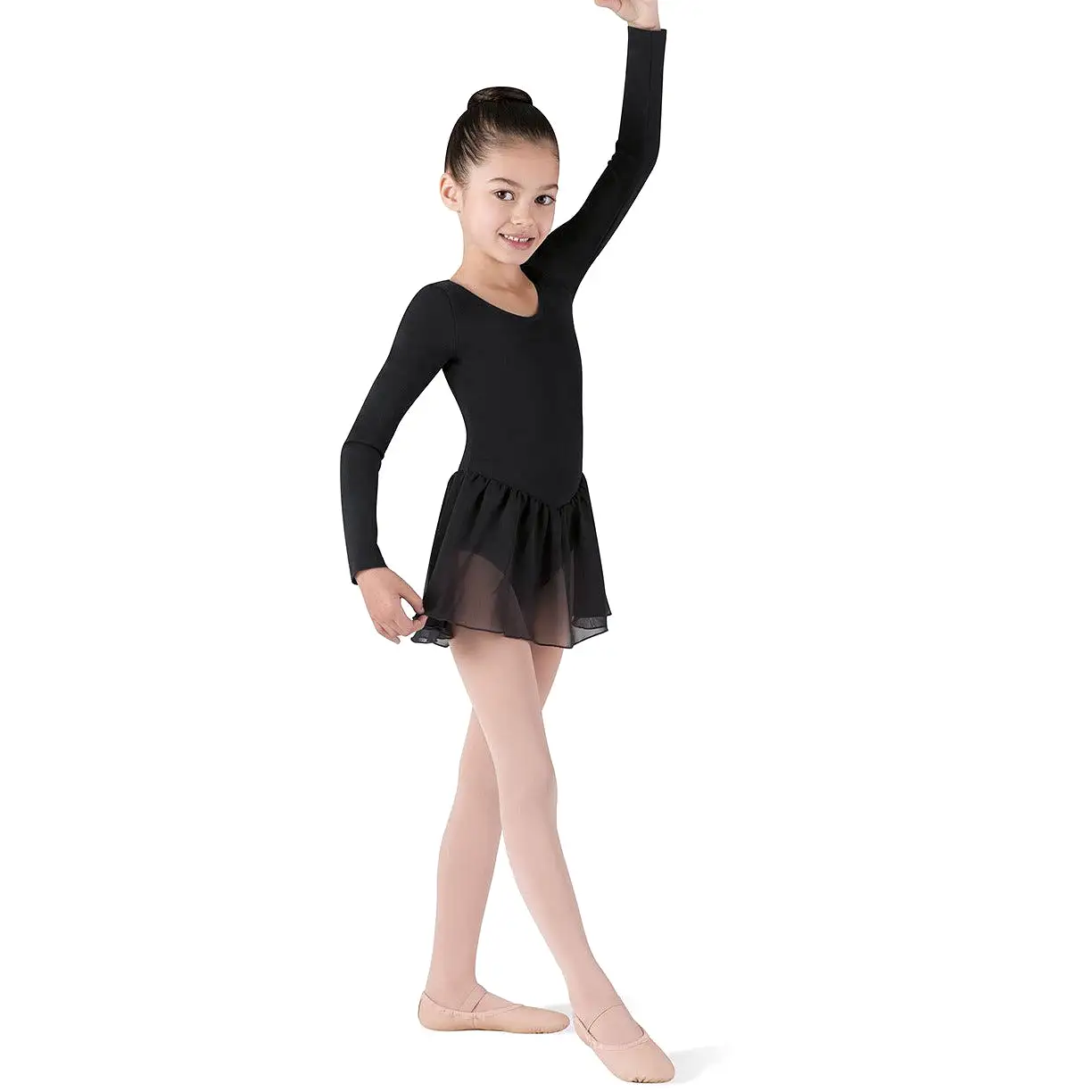 Child Basic Long Sleeve Dance Dress