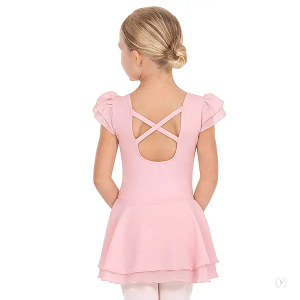 Child Ruffle Sleeve Dance Dress