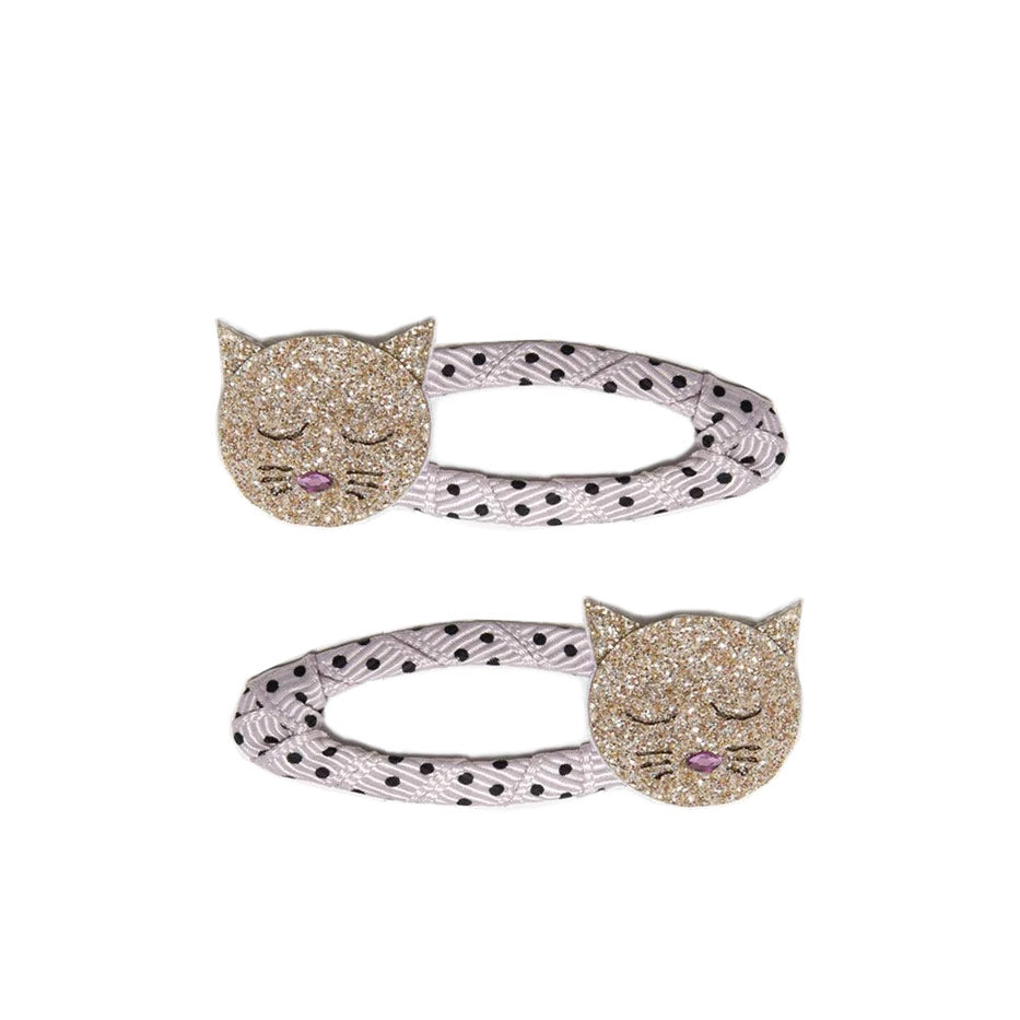 Cleo Cat Polka Dot Hair Clip