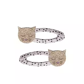 Cleo Cat Polka Dot Hair Clip