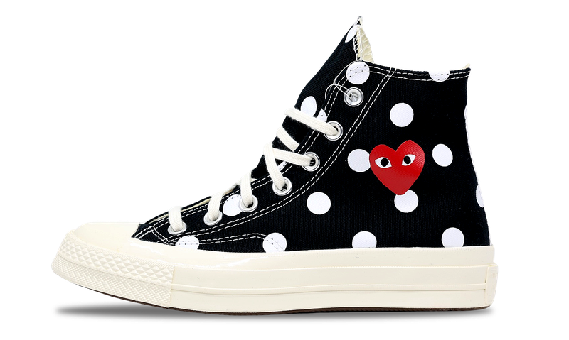 Converse Chuck Taylor All-Star 70 Hi Comme des Garcons PLAY Polka Dot Black