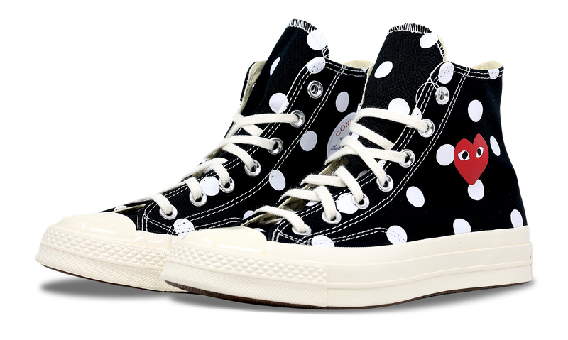 Converse Chuck Taylor All-Star 70 Hi Comme des Garcons PLAY Polka Dot Black