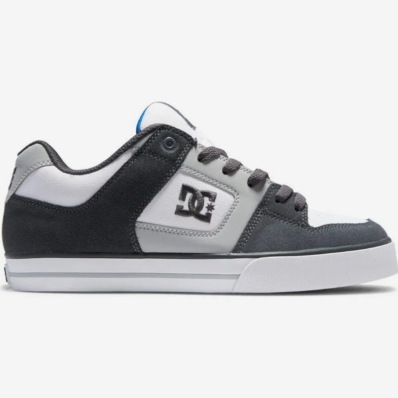 DC Shoes PURE - LEATHER SHOES FOR MEN GREY