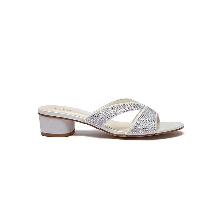 Diamante Low Heel Sandal BB 03