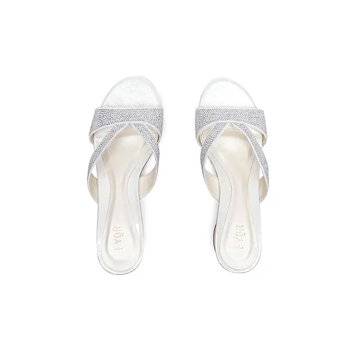 Diamante Low Heel Sandal BB 03