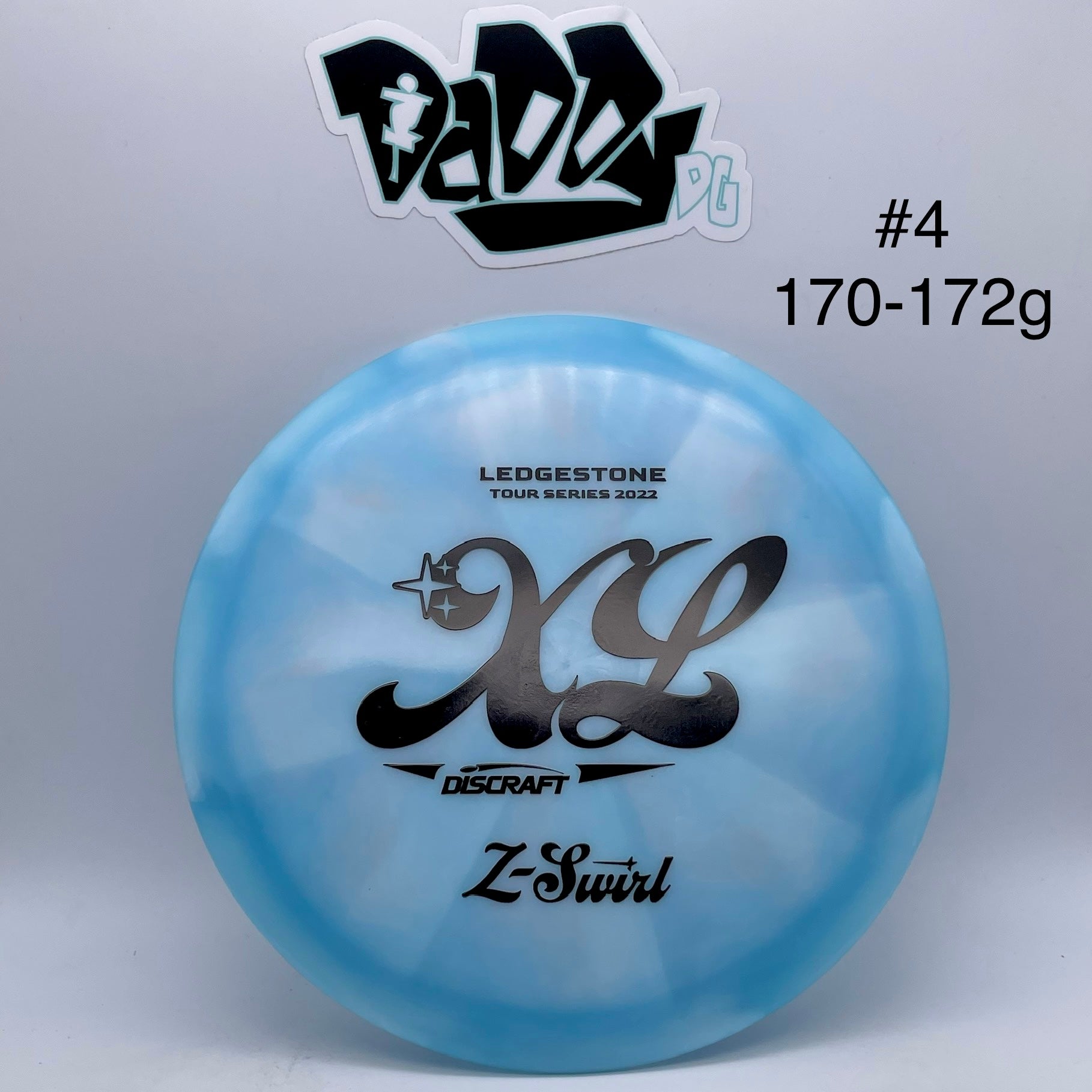 Discraft Z Swirl XL Ultra Long Control Driver with 2022 Ledgestone Stamp