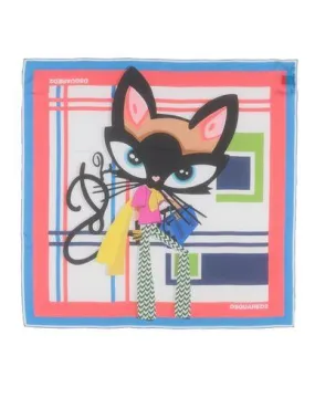 Dsquared2 Women Square scarf Azure -- --