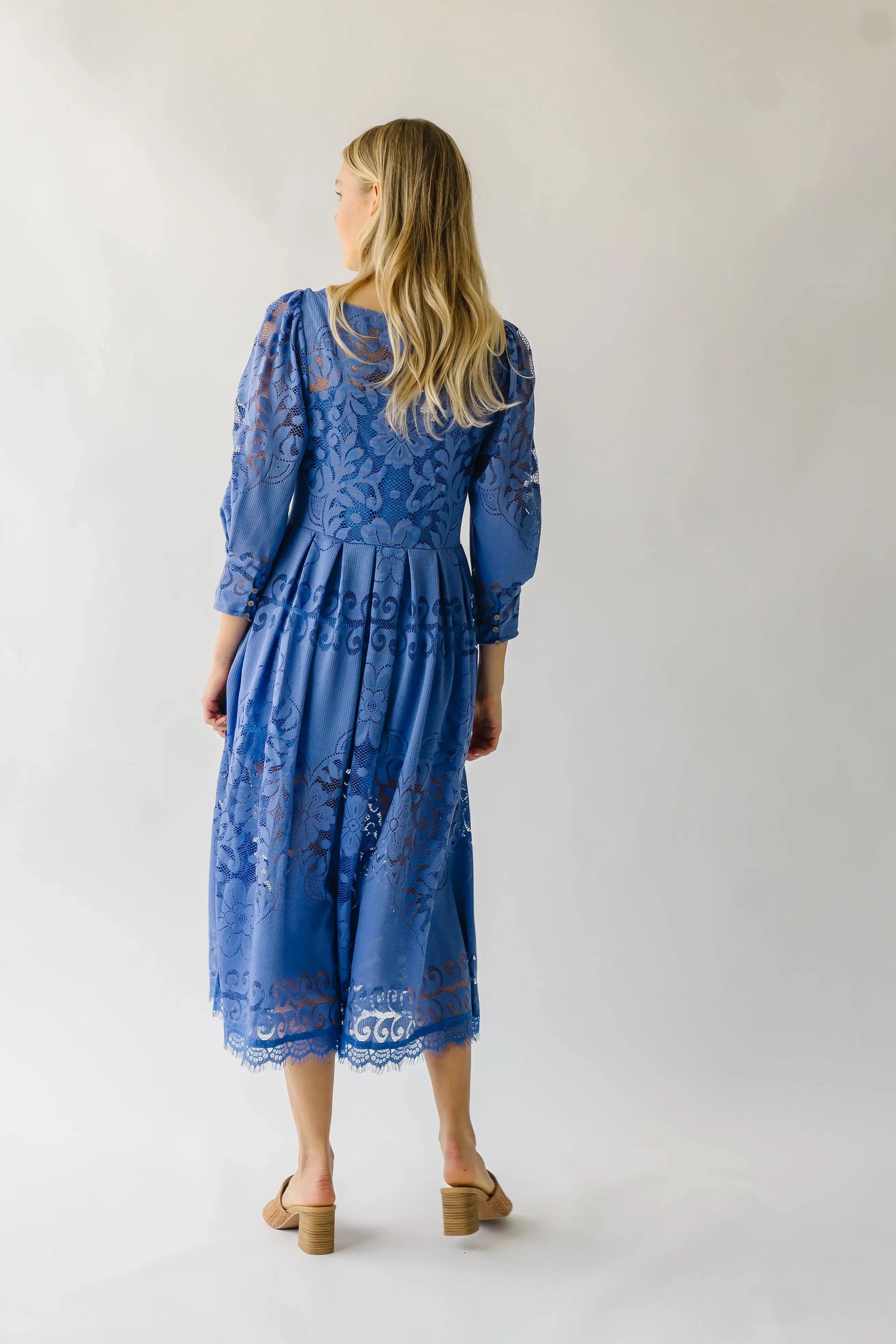 Free People: Shadow Dance Midi Dress in Persian Jewel