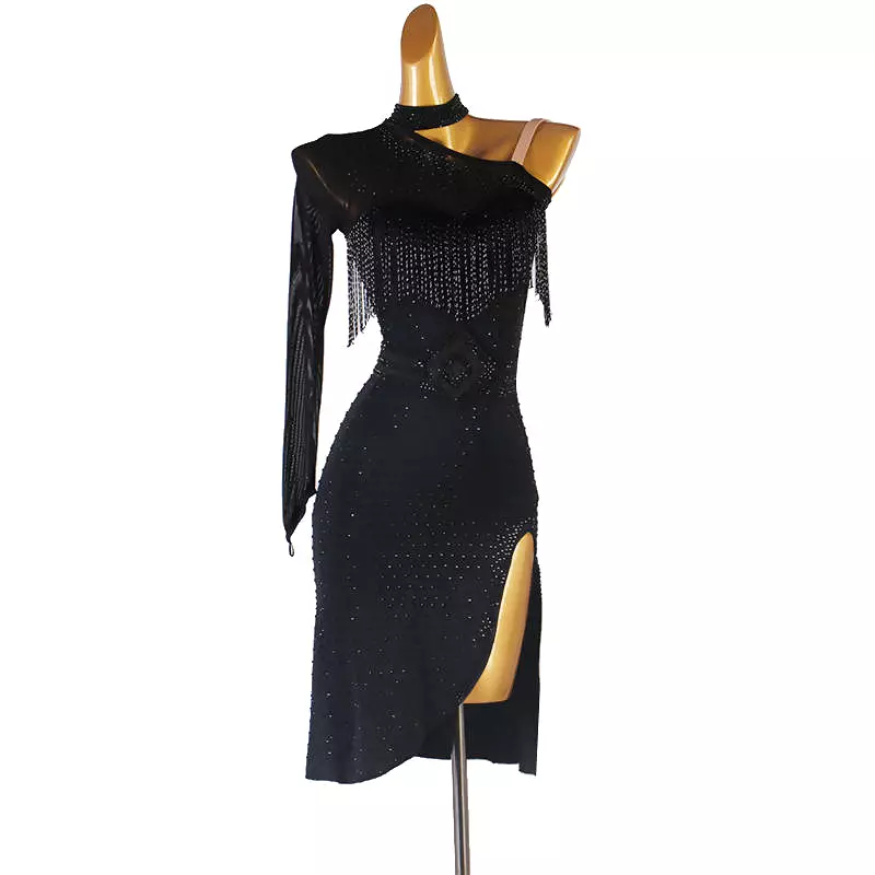 Intricate Appeal Black Dance Dress | LQ262