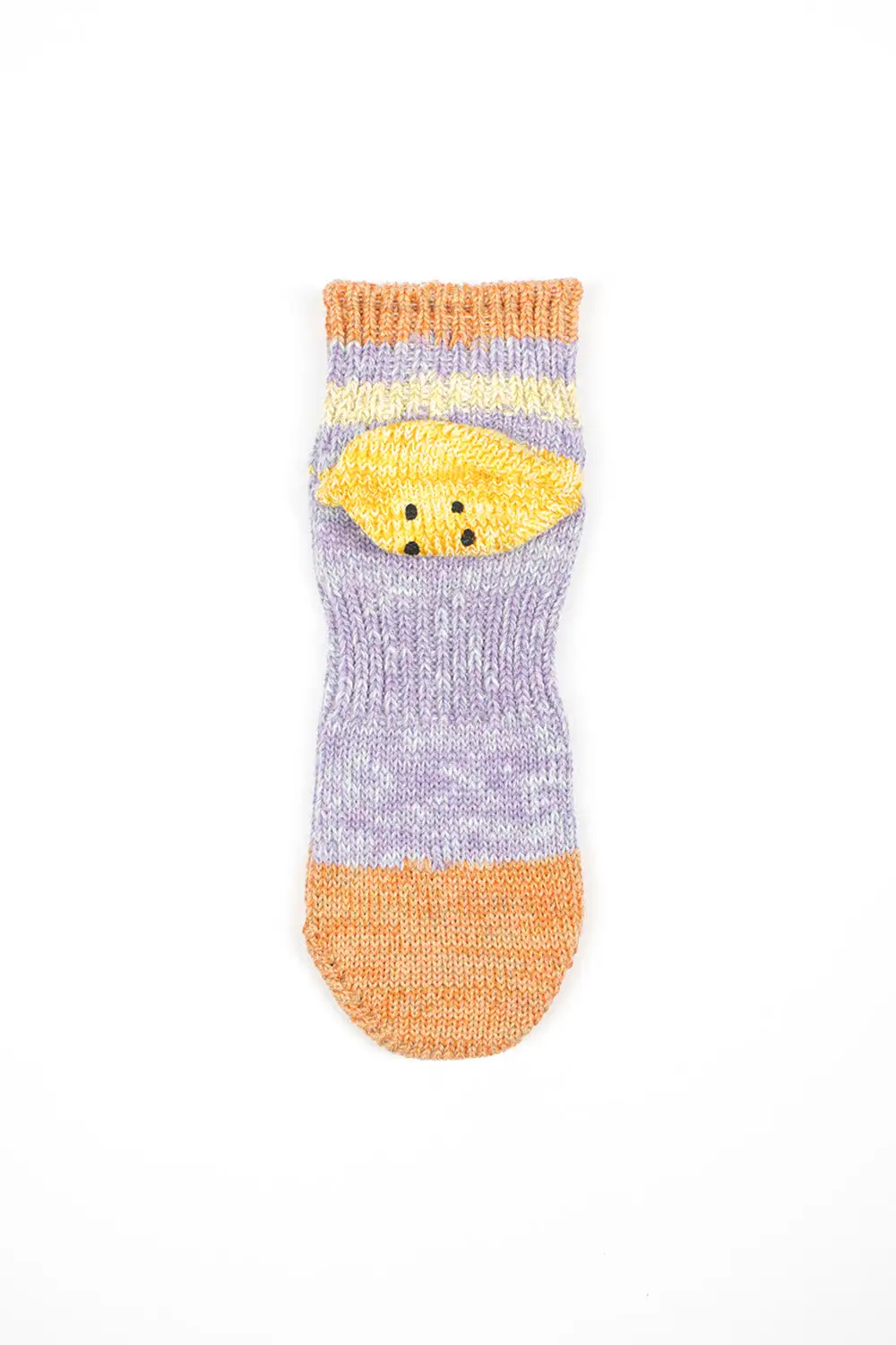 Ivy Rainbowy Happy Heel Short Socks Purple