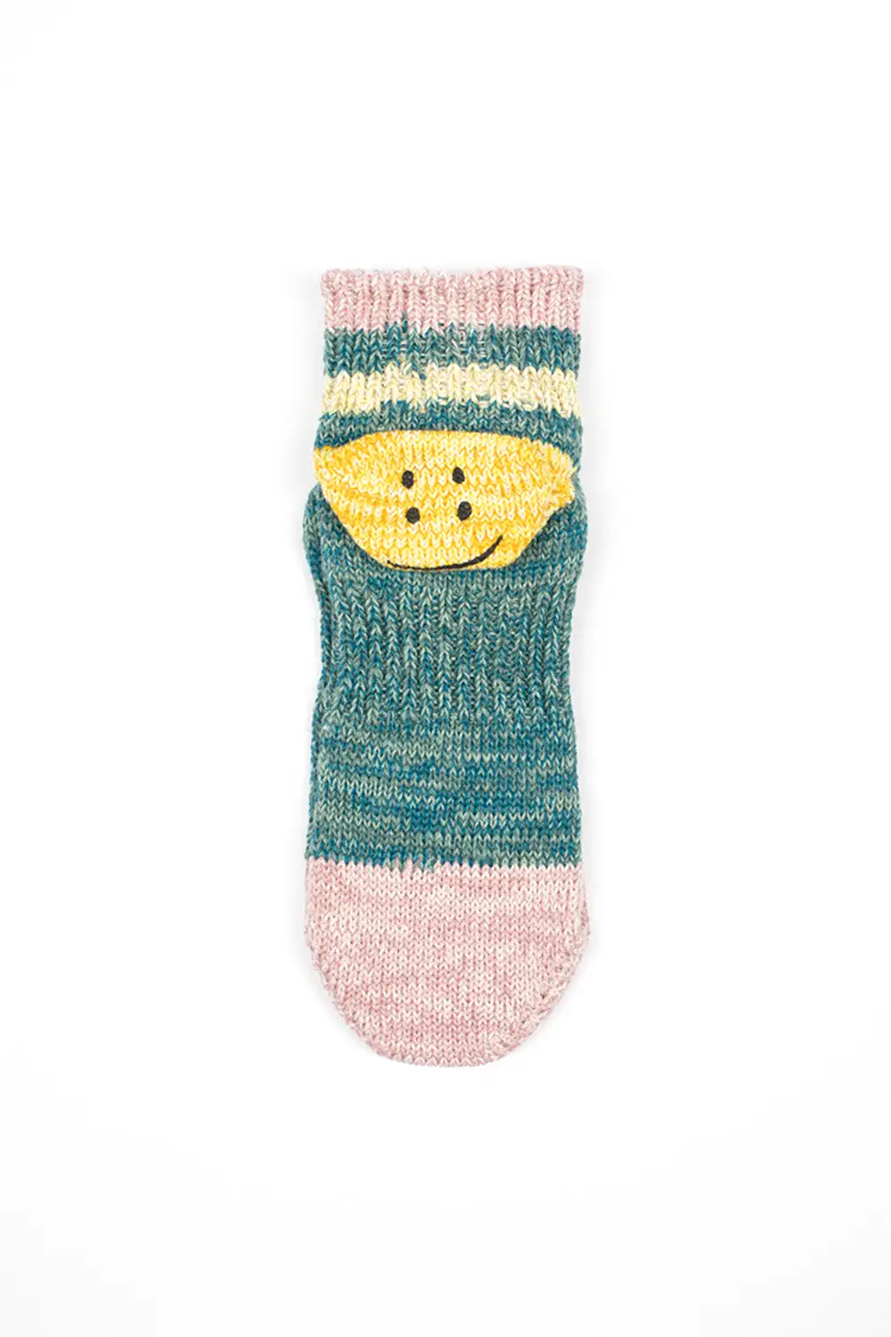 Ivy Rainbowy Happy Heel Short Socks Turquoise