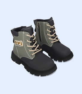 KB0122-BLACK-Formal Booties for Boys