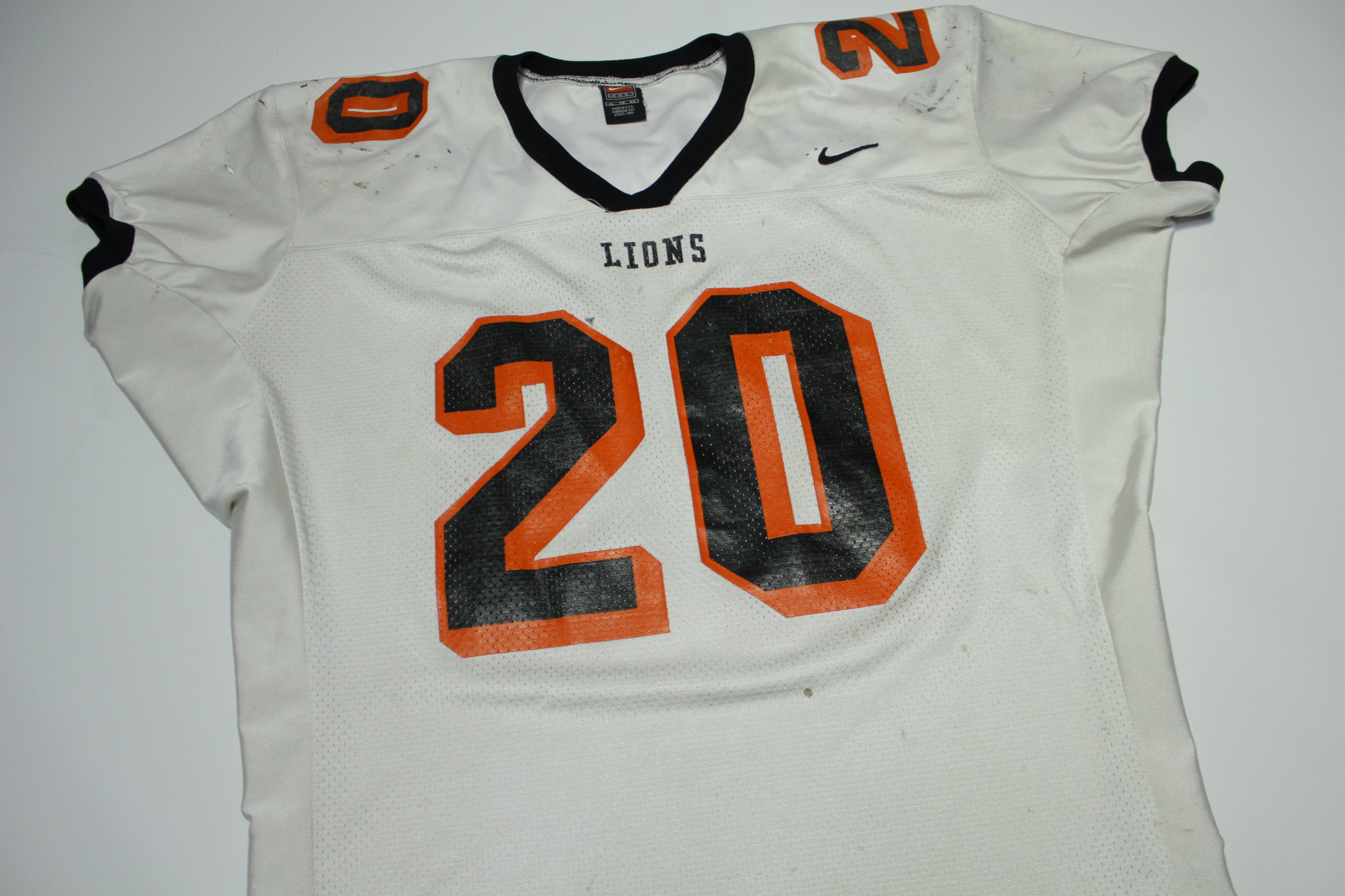 Kennewick High School  Lions Vintage 90s #20 Nike Team Game Worn Football Jersey