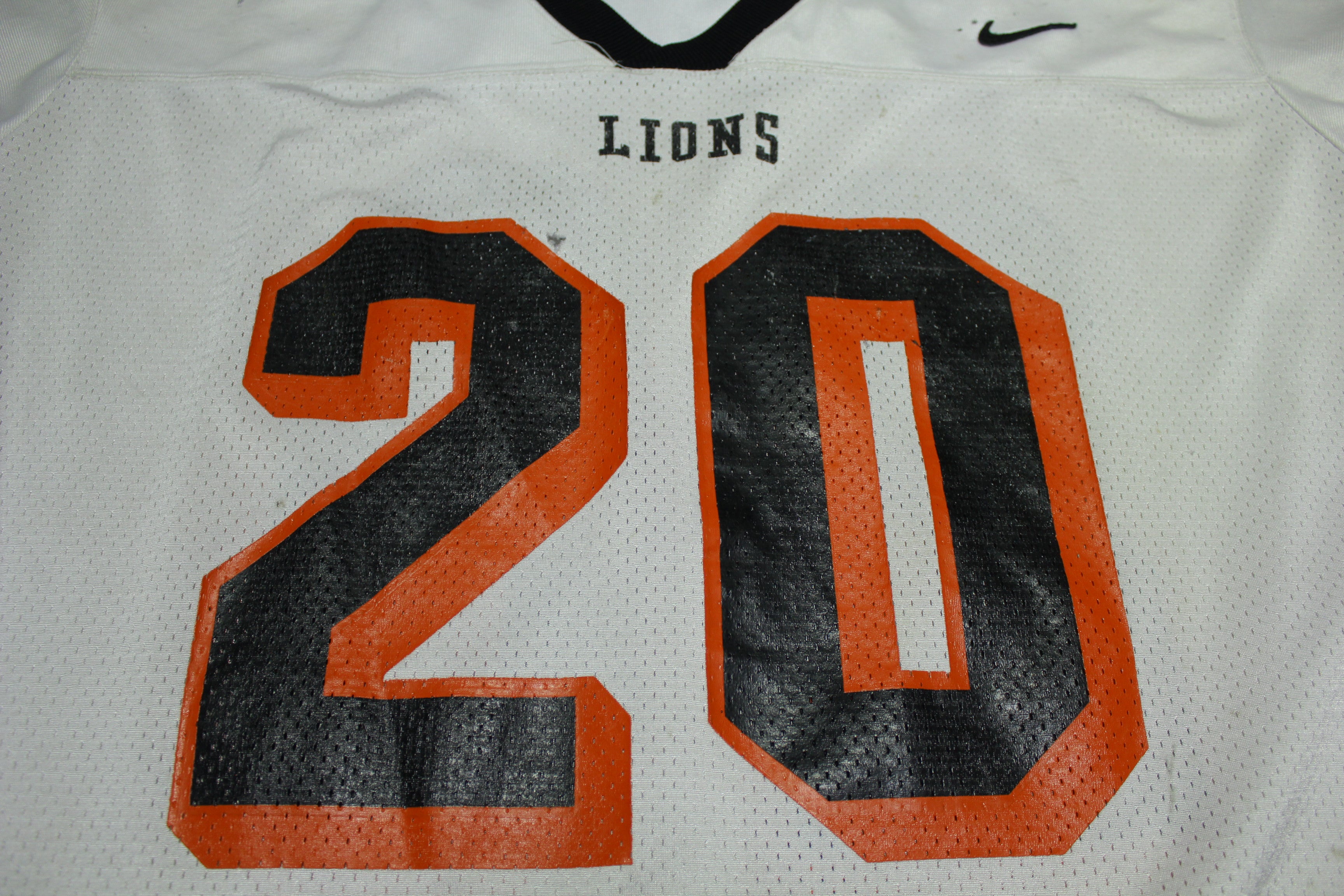 Kennewick High School  Lions Vintage 90s #20 Nike Team Game Worn Football Jersey