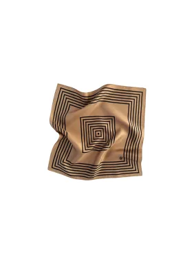 LE SCARF NO. 15 CAMEL BLACK