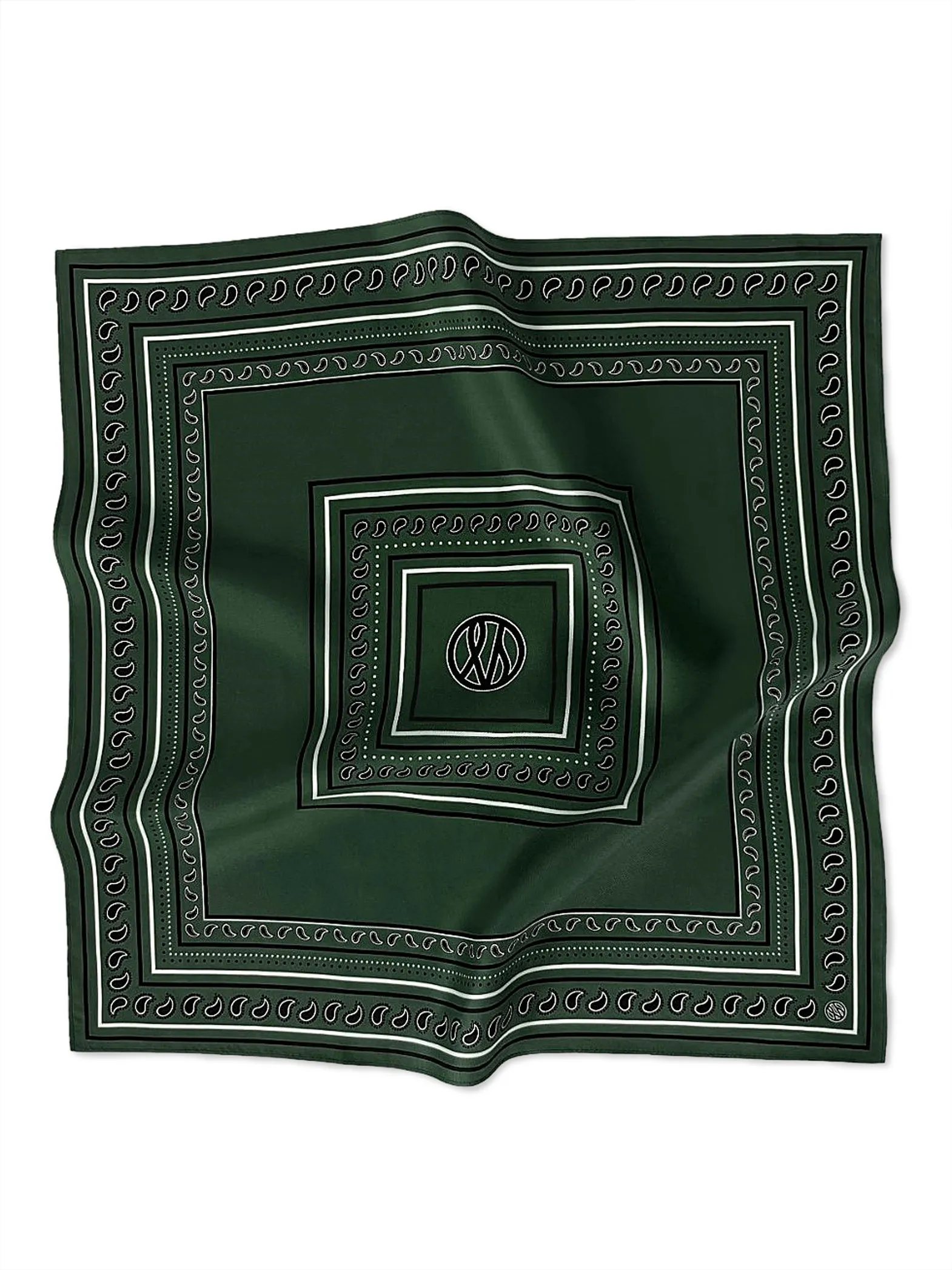 LE SCARF PAISLEY GREEN