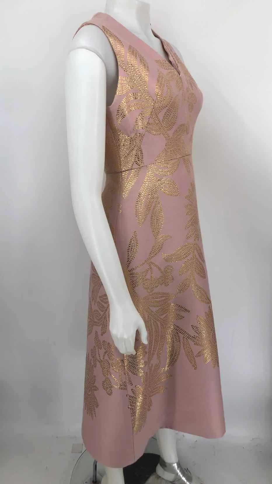 LELA ROSE Lt Pink Goldtone Tank Size MEDIUM (M) Dress