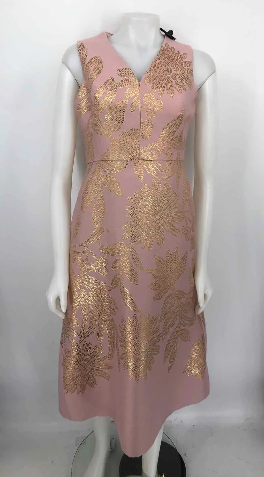 LELA ROSE Lt Pink Goldtone Tank Size MEDIUM (M) Dress