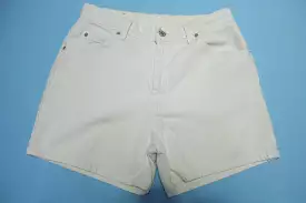 Levis 37952 950 Vintage 90's White High Waisted Denim Jean Mom Shorts