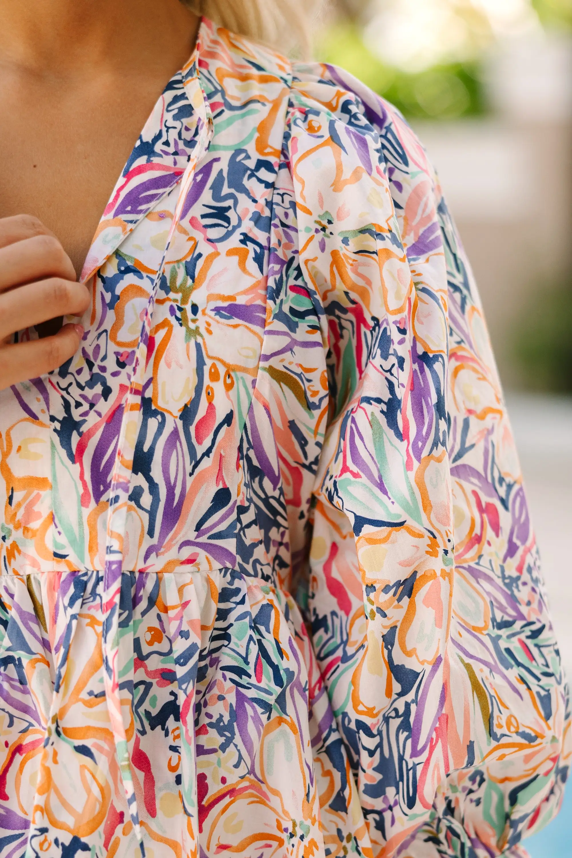 Life's A Dance Orange Floral Midi Dress