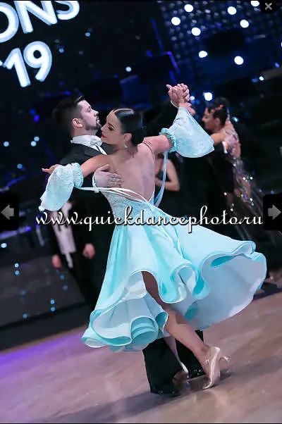 Light Blue Ballroom Dress