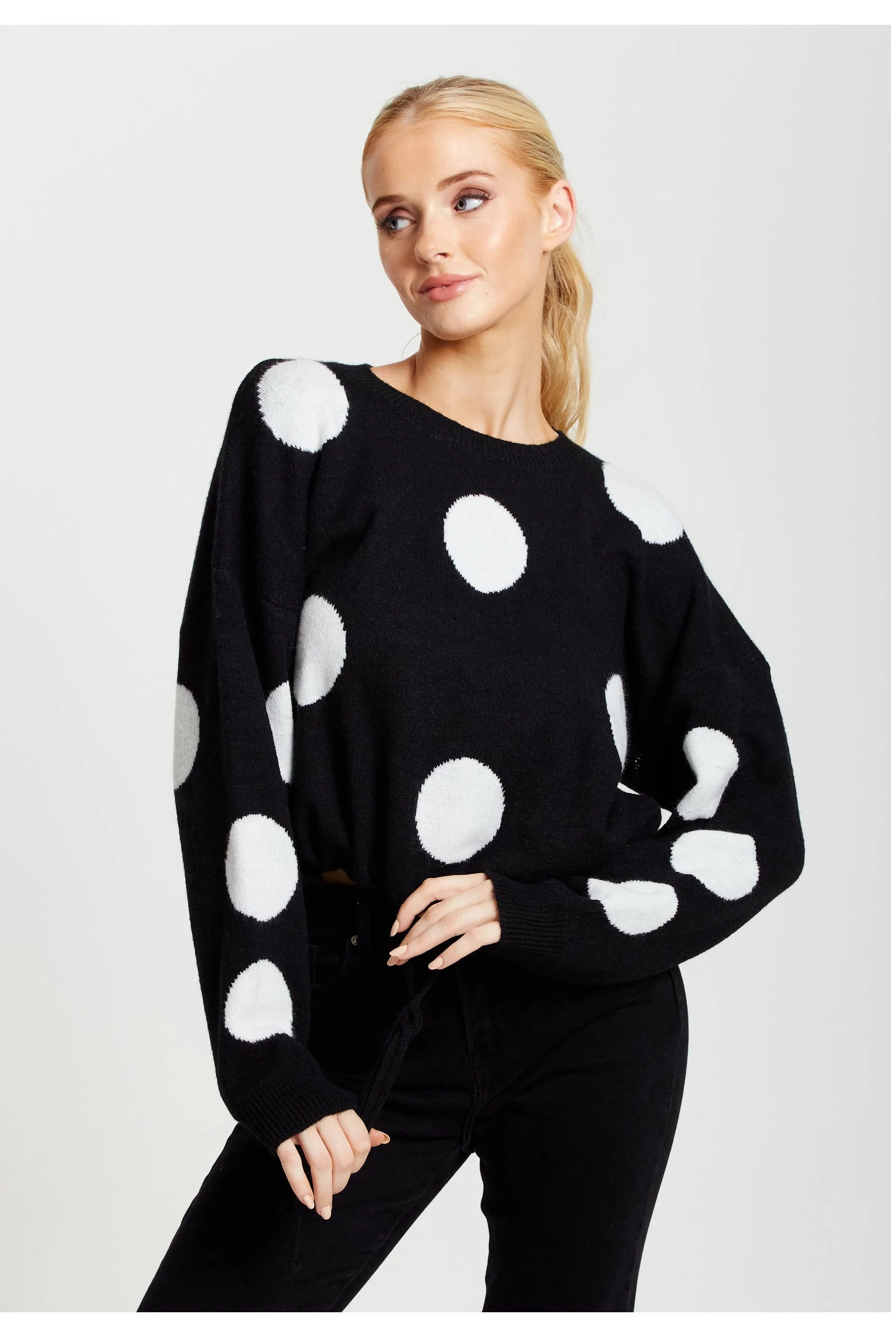 Liquorish Polka Dot Jumper