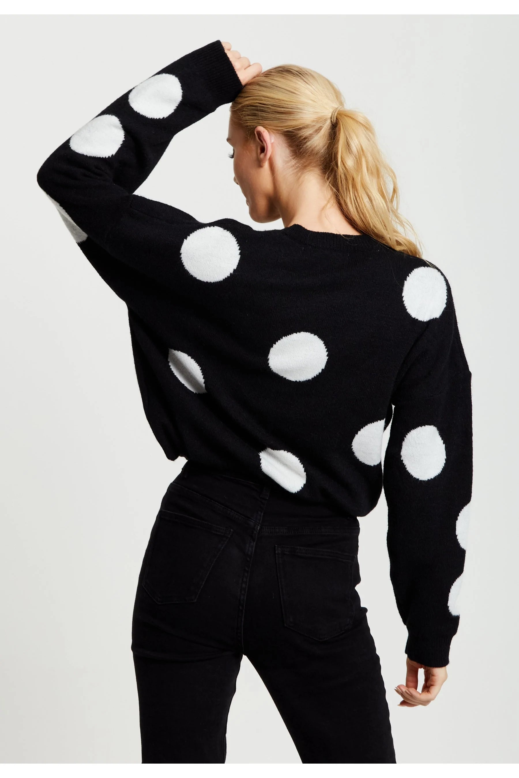 Liquorish Polka Dot Jumper