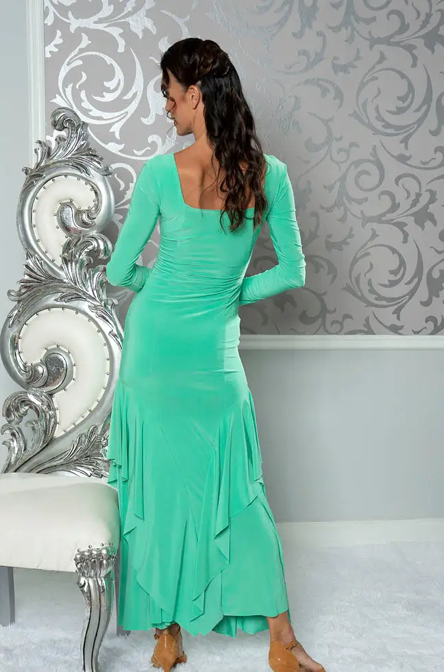 Long Princess Cut Ballroom Dress by Dance America D203